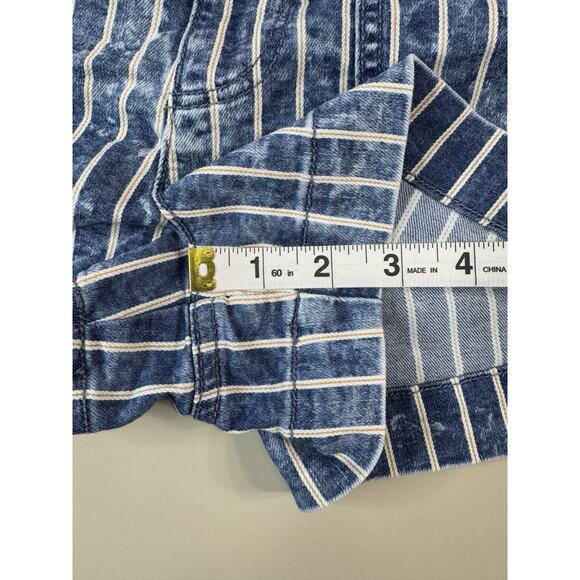 American Eagle Womens Striped Shorts 8 Hi Rise Western Rodeo Cowboy Retro Boho - Picture 4 of 9